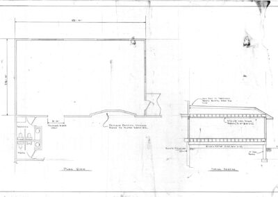 White Lace Inn Historical Building Plans by Architect, H.A. Foeller - Plan View